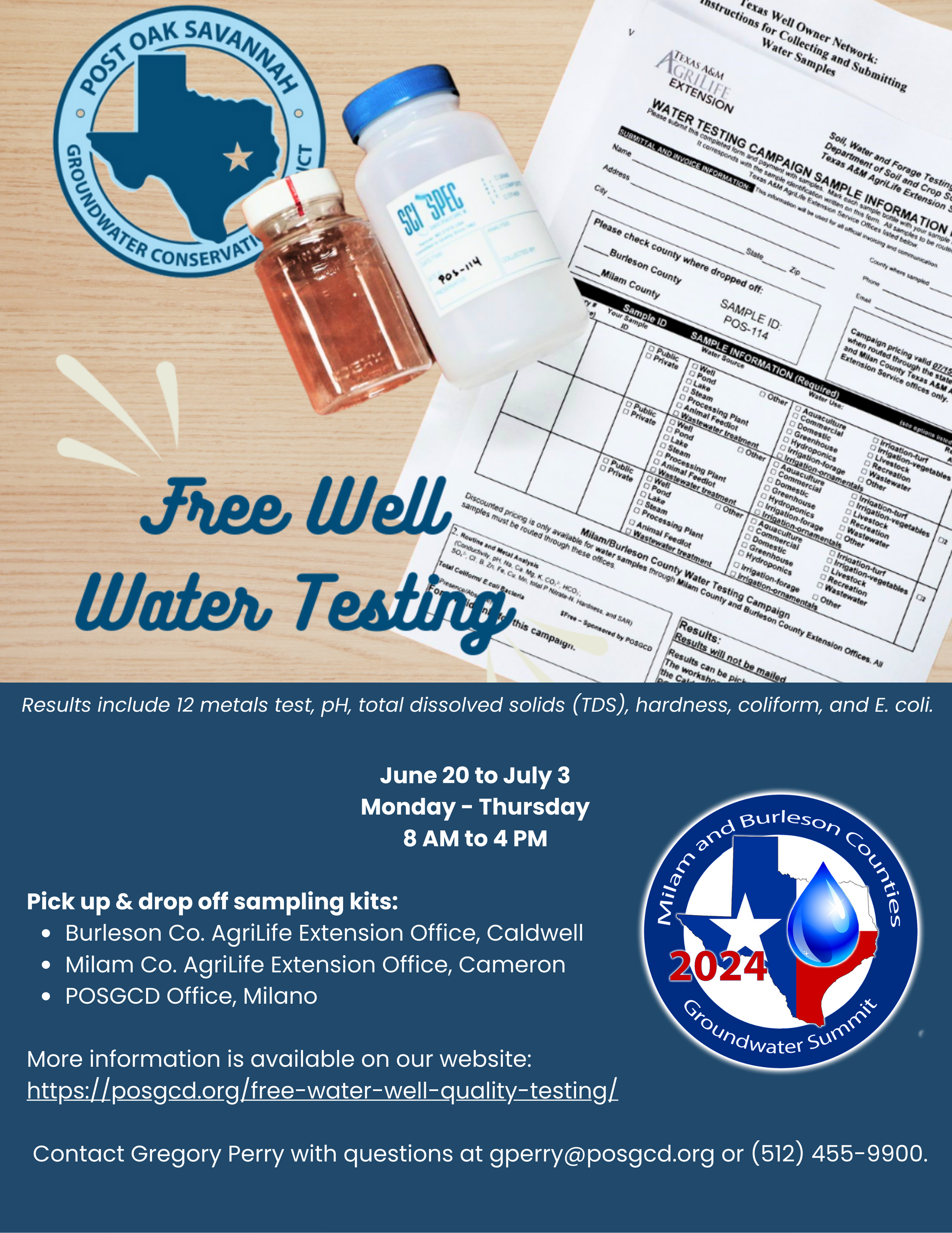FREE Water Well Quality Testing