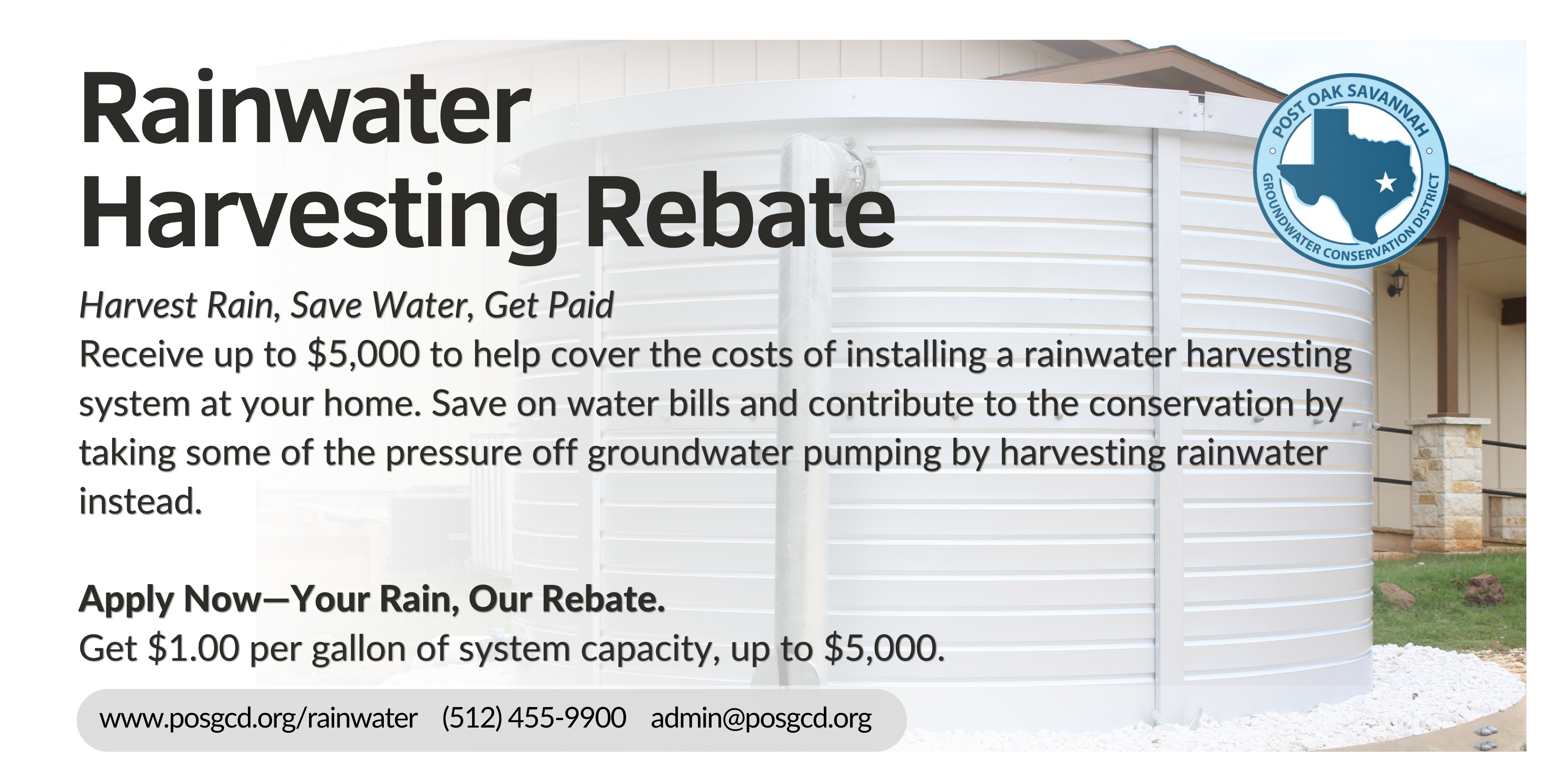 Graphic Rainwater Harvesting Rebate Feature